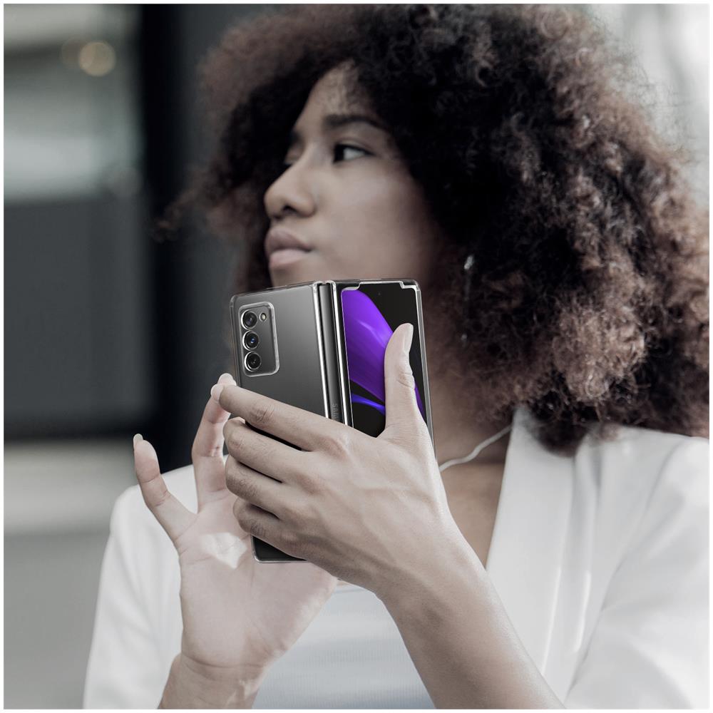 Cover Protettiva Samsung Galaxy Z Fold 2 Rigida Sottile Crystal Trasparente - Foto 2