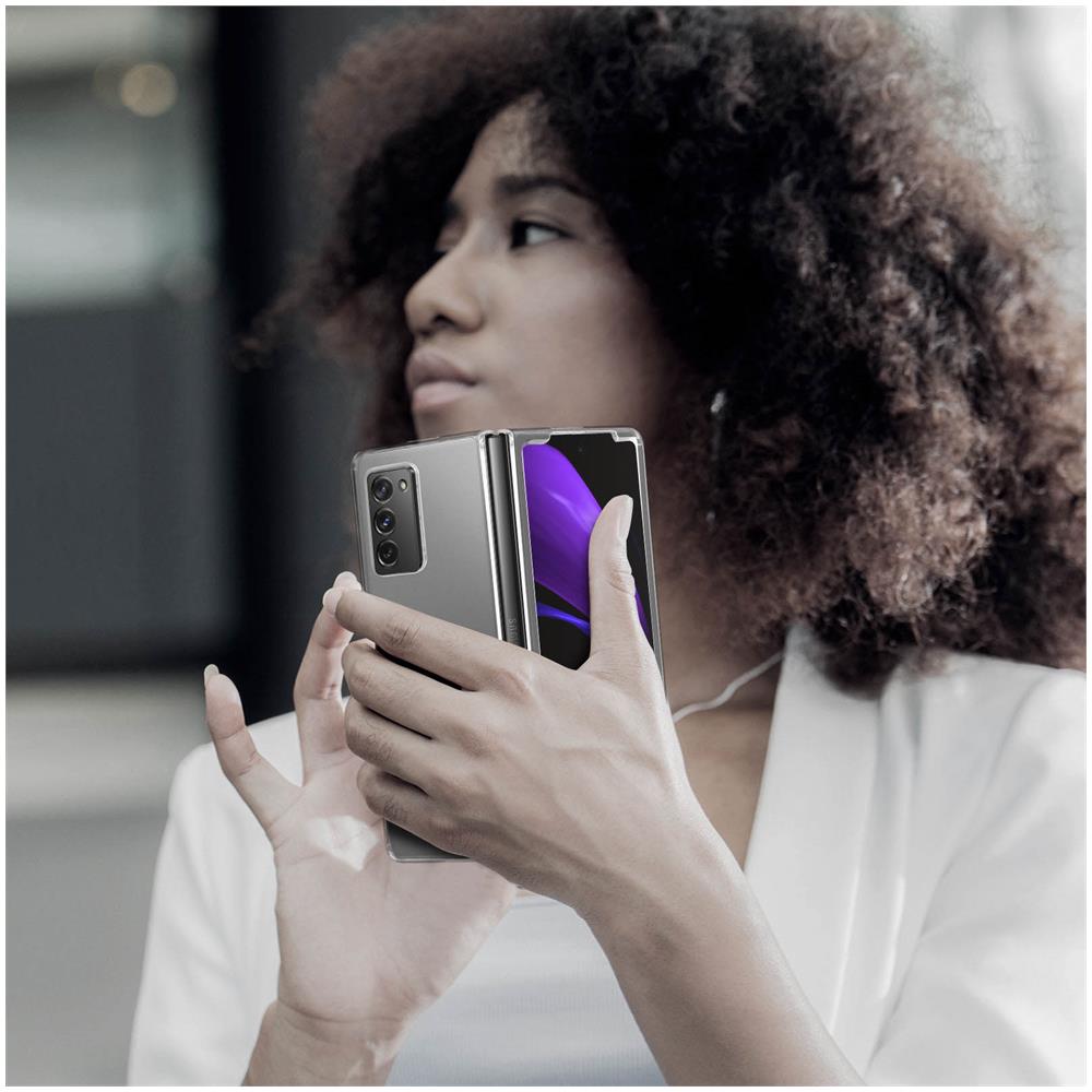Cover Protettiva Samsung Galaxy Z Fold 2 Rigida Sottile Crystal Trasparente - Foto 8