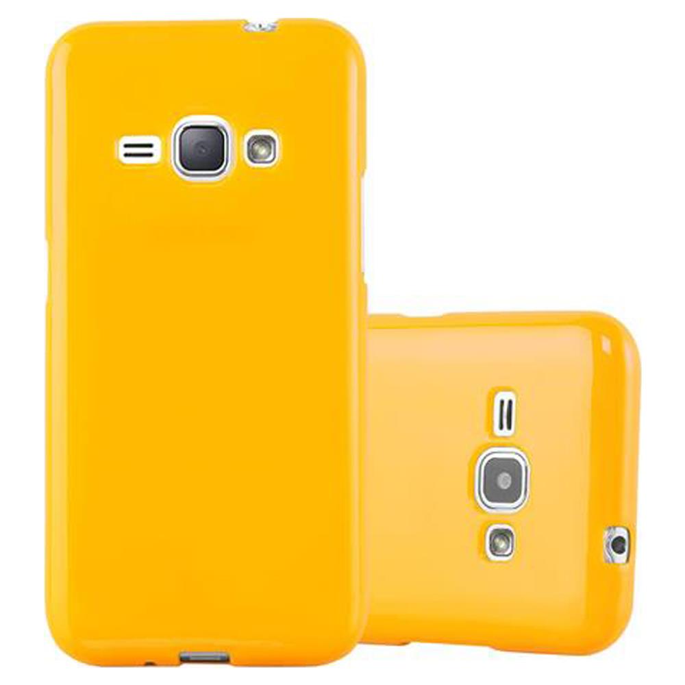 Custodia Compatibile Con Samsung Galaxy J1 2015 In Jelly Giallo - Coperchio Protettivo In Silicone Tpu Flessibile - Foto 1
