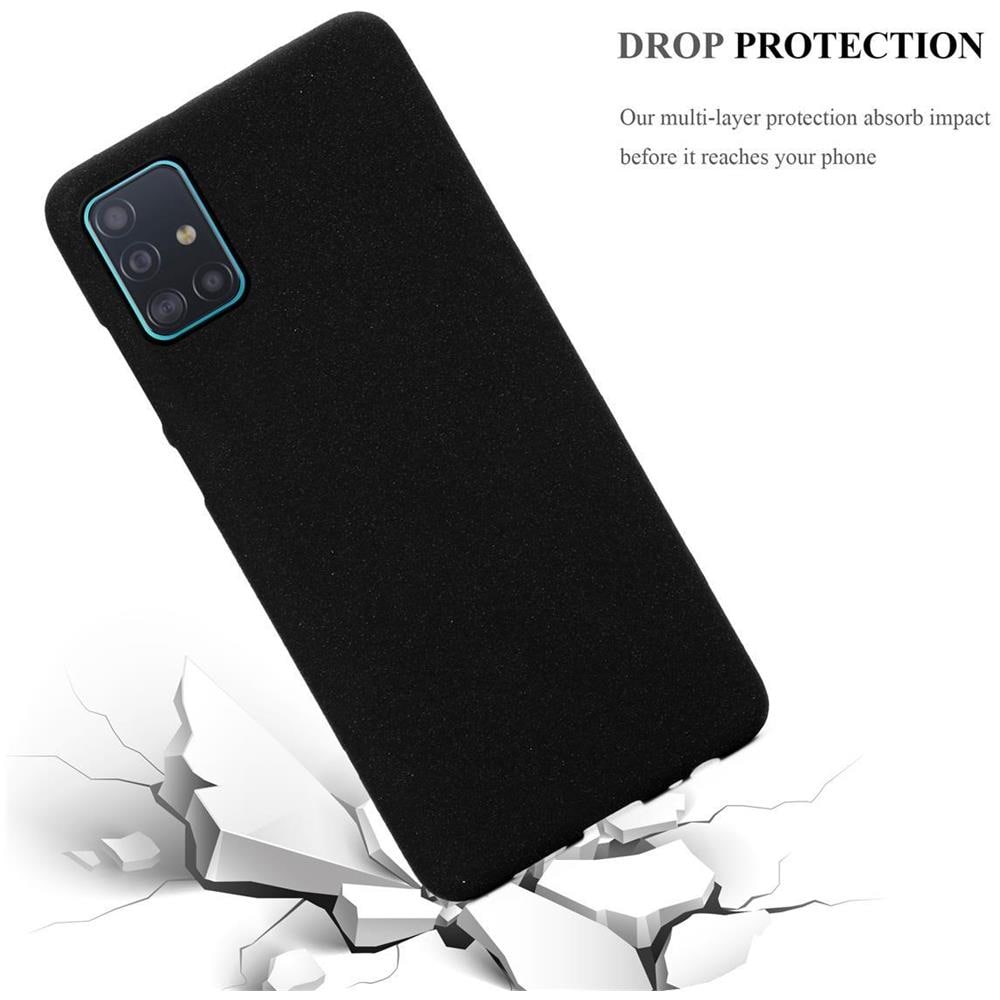 Custodia Compatibile Con Samsung Galaxy A51 4g / M40s In Frost Nero - Coperchio Protettivo In Silicone Tpu Flessibile - Foto 7
