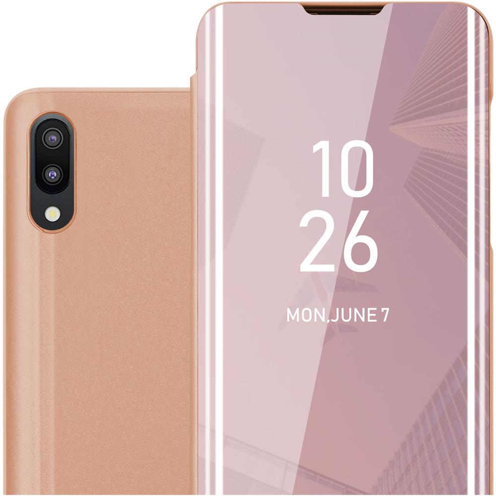Custodia Compatibile Con Samsung Galaxy M10 / A10 In Kunzit Rosa - Clear View Specchio Coperchio Protettivo Con Funzione Di Supporto Protezione A 360 Gradi - Foto 1