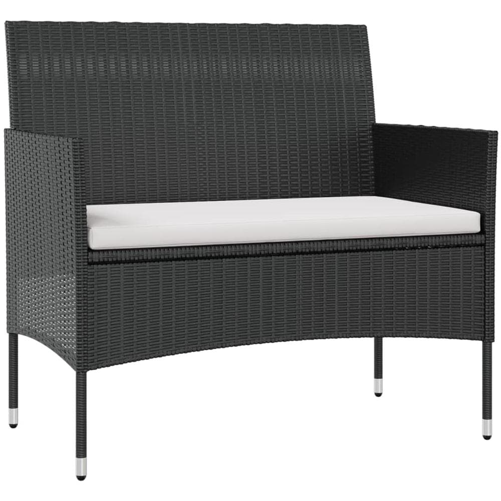 Set Divani Da Giardino 16 Pz Con Cuscini In Polyrattan Nero - Foto 3