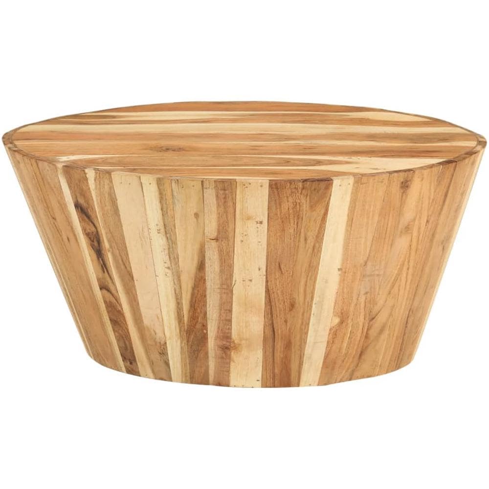 Tavolino Da Salotto 65x31 Cm In Legno Massello Di Acacia - Foto 2