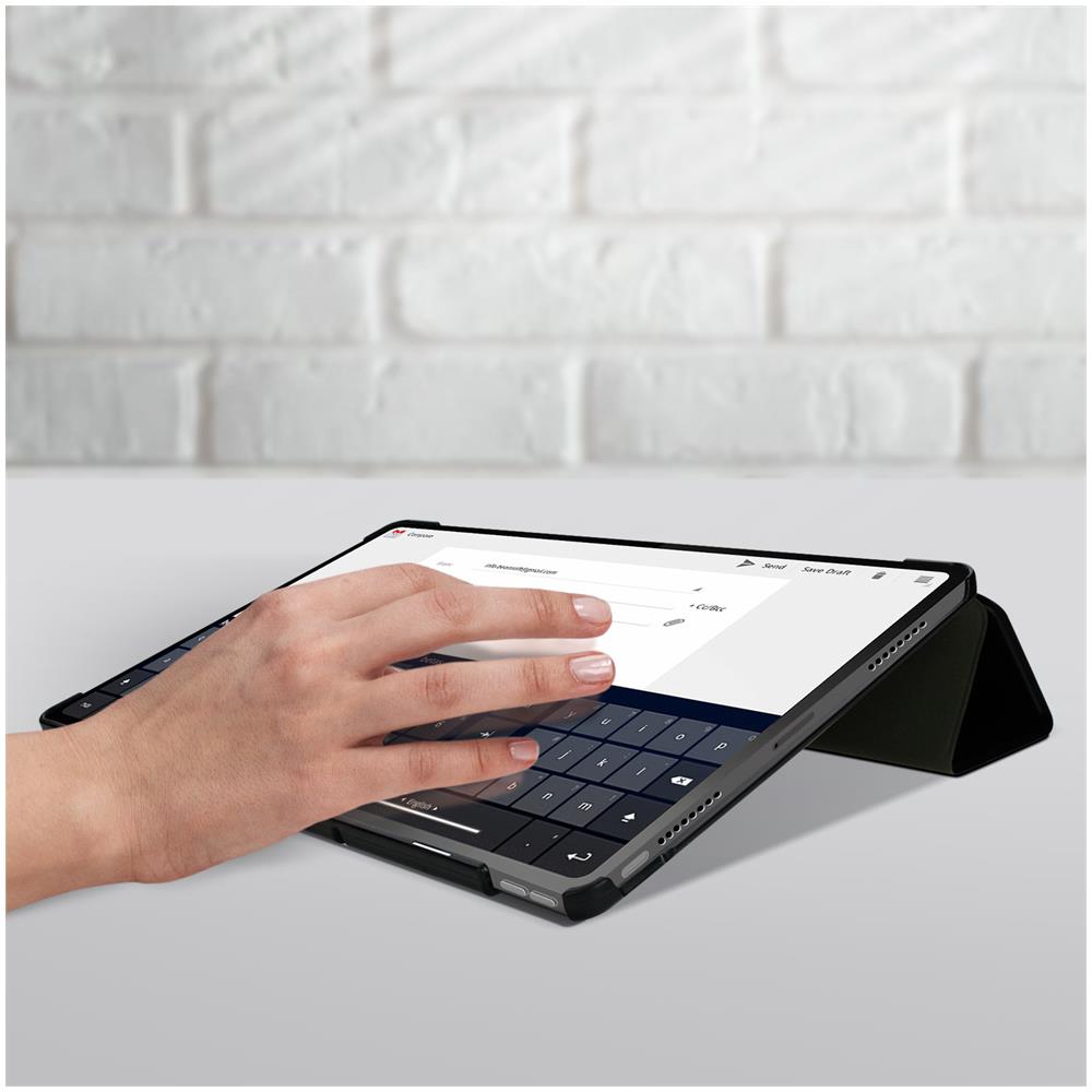 Custodia Lenovo Tab P12 Pro Copertina Funzione Supporto E Tastiera Nera - Foto 5