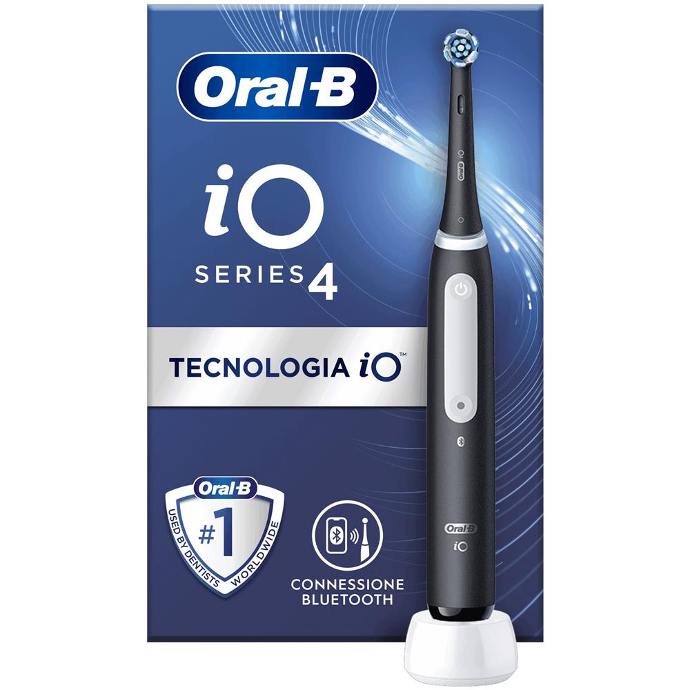 iO Series 4 Spazzolino Elettrico Ricaricabile Nero + 1 Testina di Ricambio - Foto 1