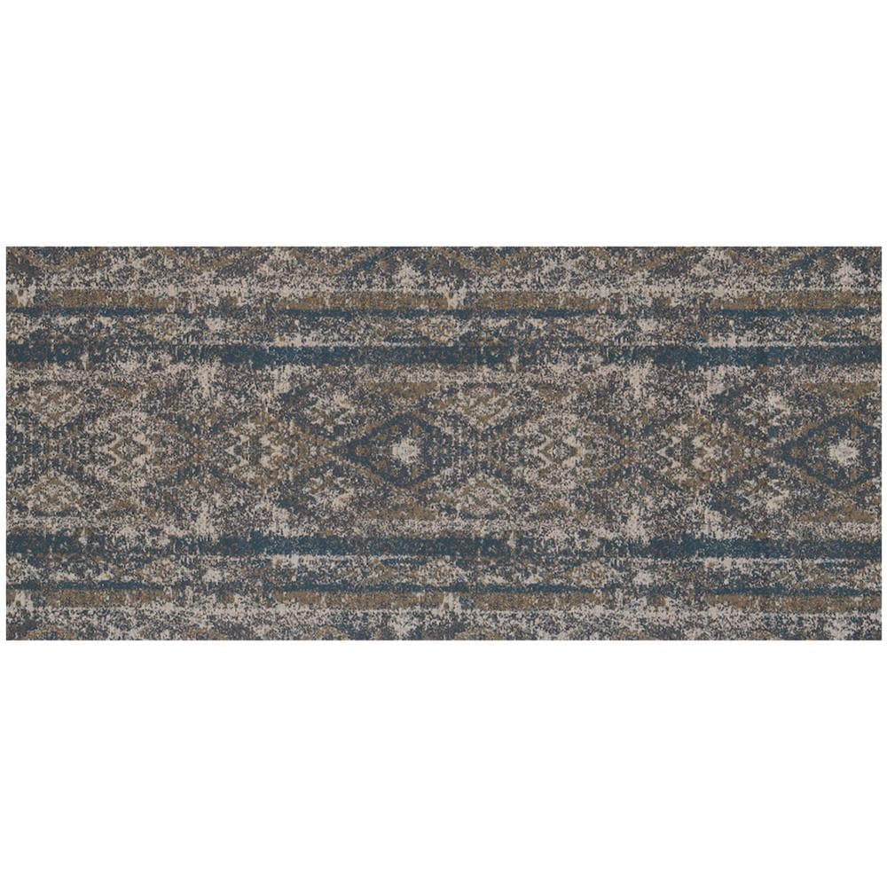 Tappeto Passatoia Tessuto Jacquard Linea Emozioni Disegno Persia Blu 57x180 Blu - Foto 1