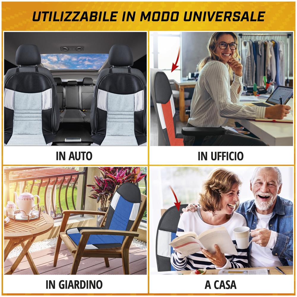 Coprisedili Auto Hunt Nero - Foto 5