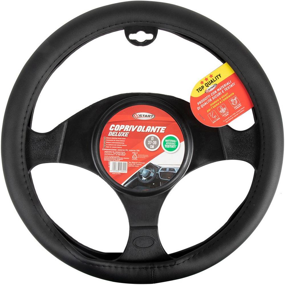 Coprivolante Auto Deluxe, Diametro 37-39 Cm, Nero Comoditã Sicurezza - Foto 1