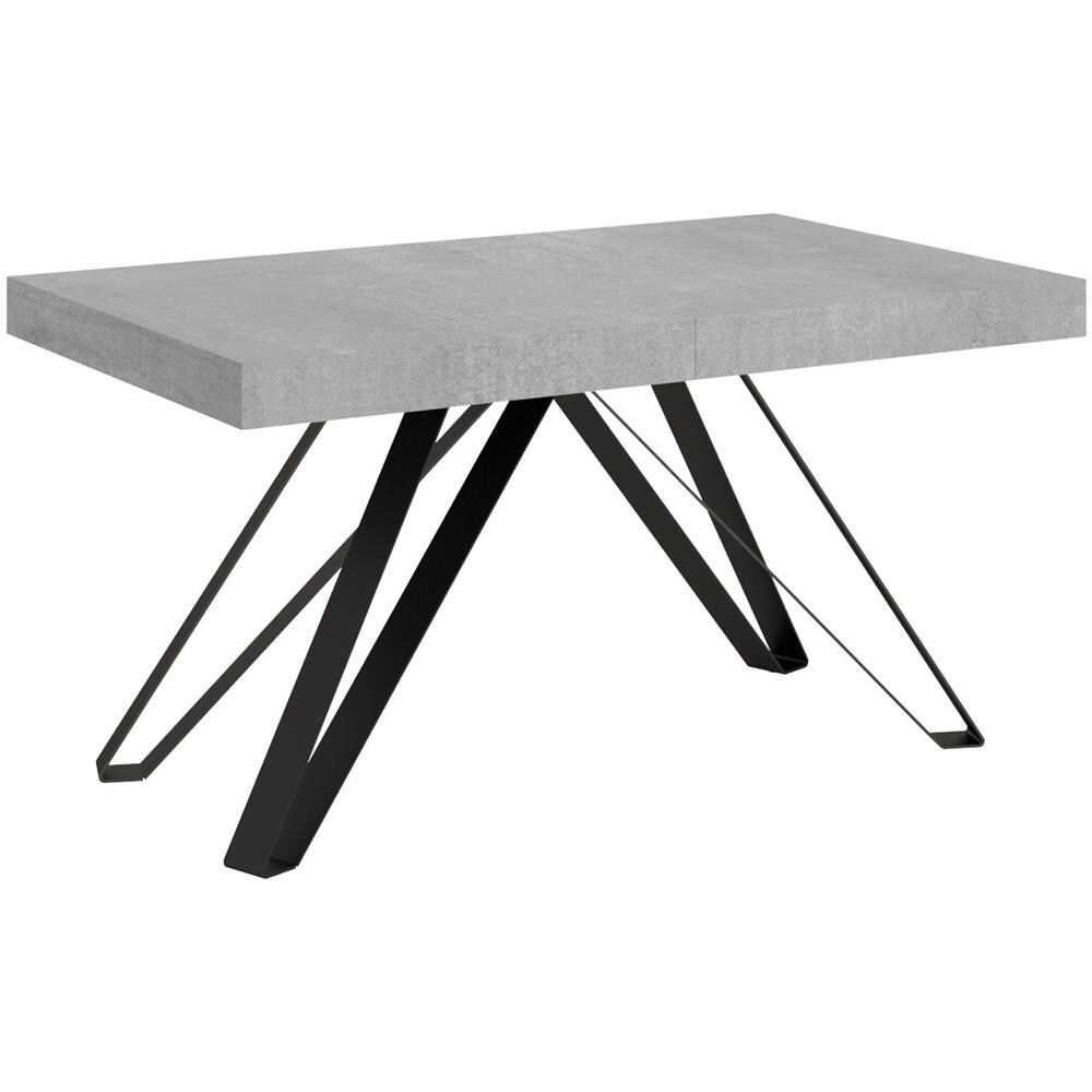 Tavolo allungabile 90x160/420 cm Terium cemento gambe antracite - Foto 1