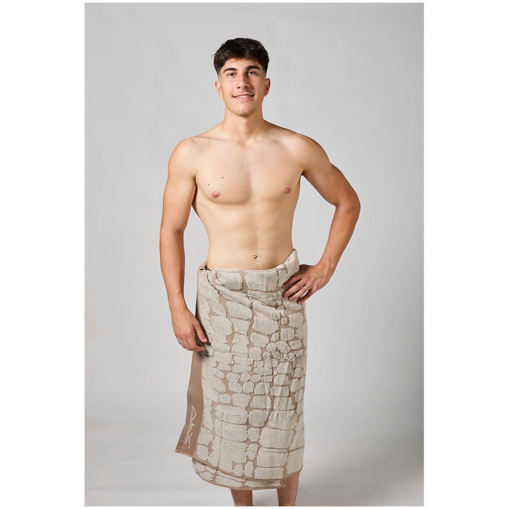 Telo Bagno CROCO 100×150 cm - 450 g /m² - Telo Bagno cm. 100x150 Croco Tortora - Foto 1