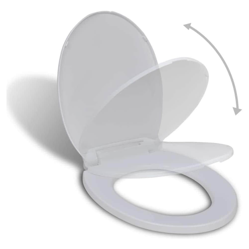 Copriwater Con Chiusura Ammortizzata Ovale Bianco - Foto 1