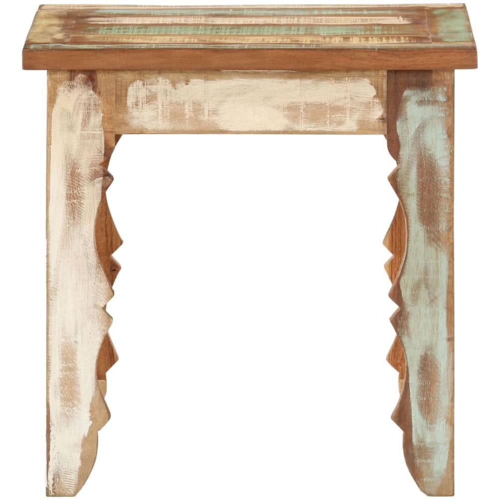 Tavolino Da Caffè 40x40x40 Cm In Legno Massello Di Recupero - Foto 2