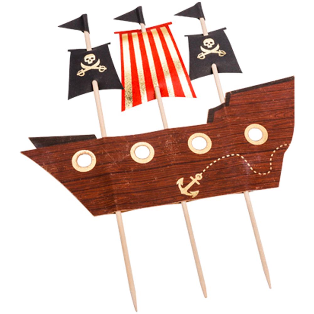 Artifetes - Decorazione Su Bastoncini Nave Pirata - Foto 1