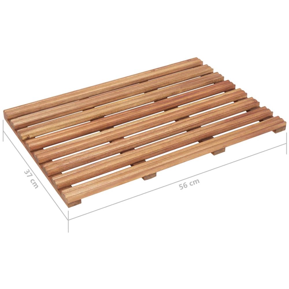 Pedane Da Bagno 2 Pz In Legno Massello D'acacia 56x37 Cm - Foto 7