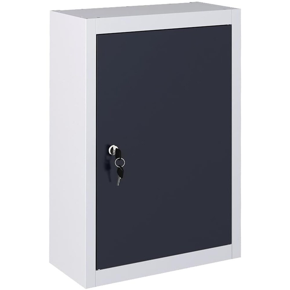 Porta Abiti Da Parete Elibbren - Stile Industriale - Set 2 Pezzi - Acciaio Grigio/Nero - Rustico E Vintage