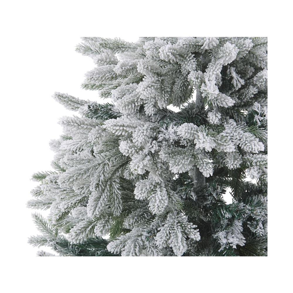 Albero Di Natale Artificiale Ricoperto Di Neve 120 Cm Bianco Foraker - Foto 7