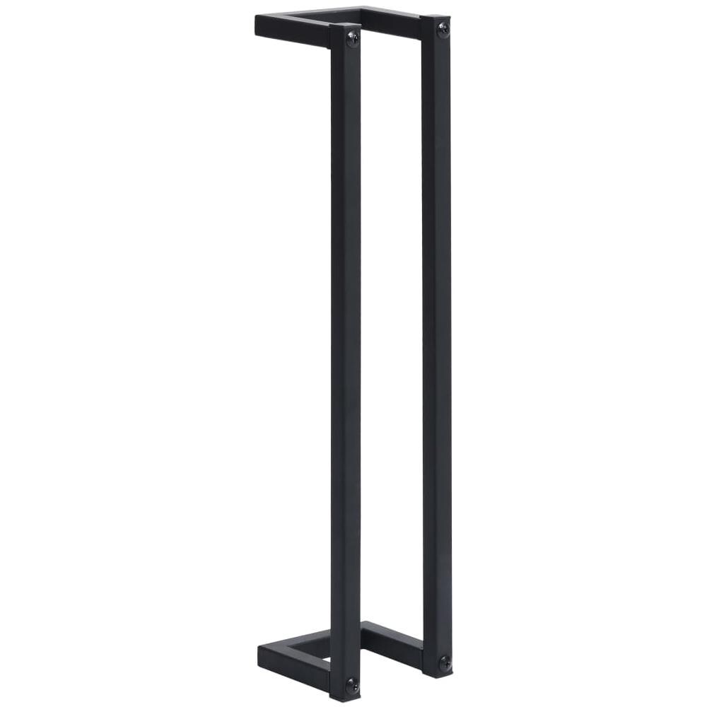 Portasciugamani Da Terra Nero 12,5x12,5x60cm Ferro - Foto 2