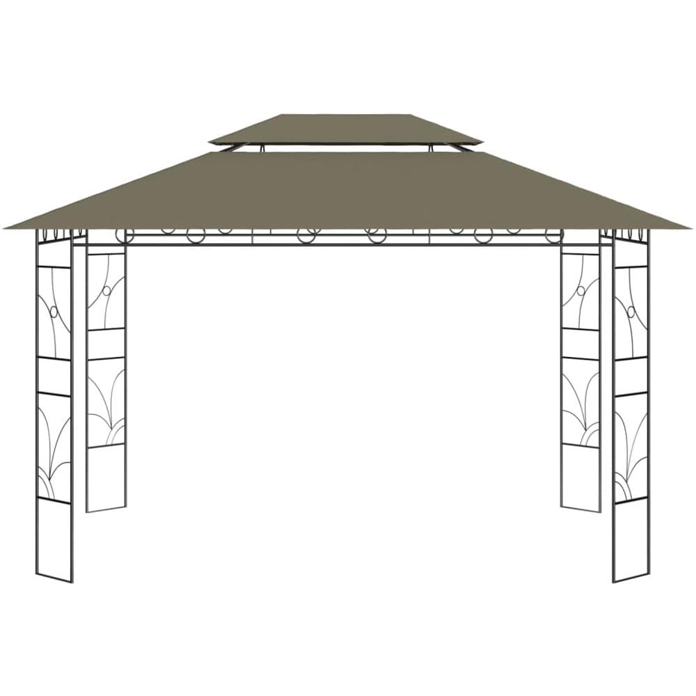 Gazebo 4x3x2,7 m Grigio Talpa 160 g / m² - Foto 3