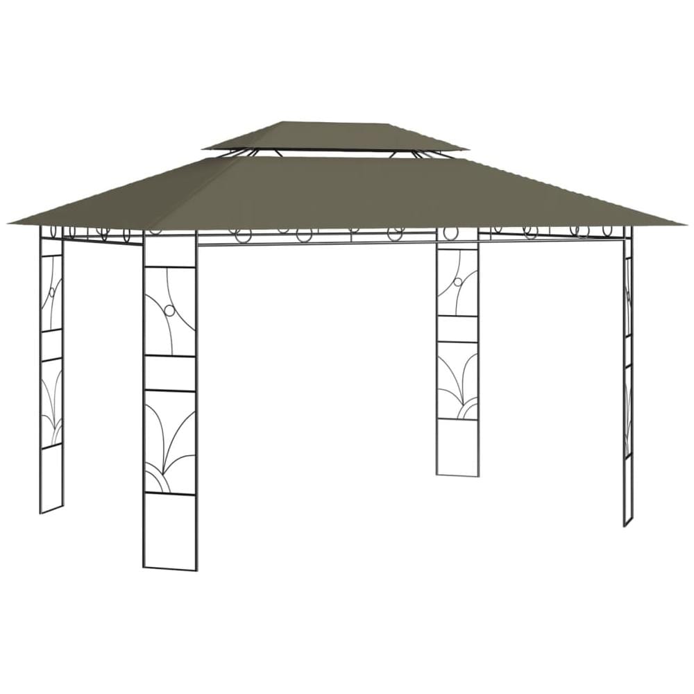 Gazebo 4x3x2,7 m Grigio Talpa 160 g / m² - Foto 1