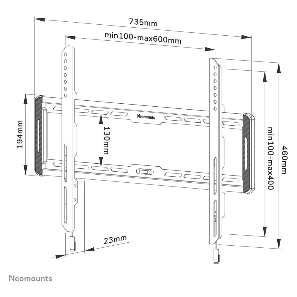 WL30-550BL16 Neomounts Supporto a Parete per TV - Foto 16