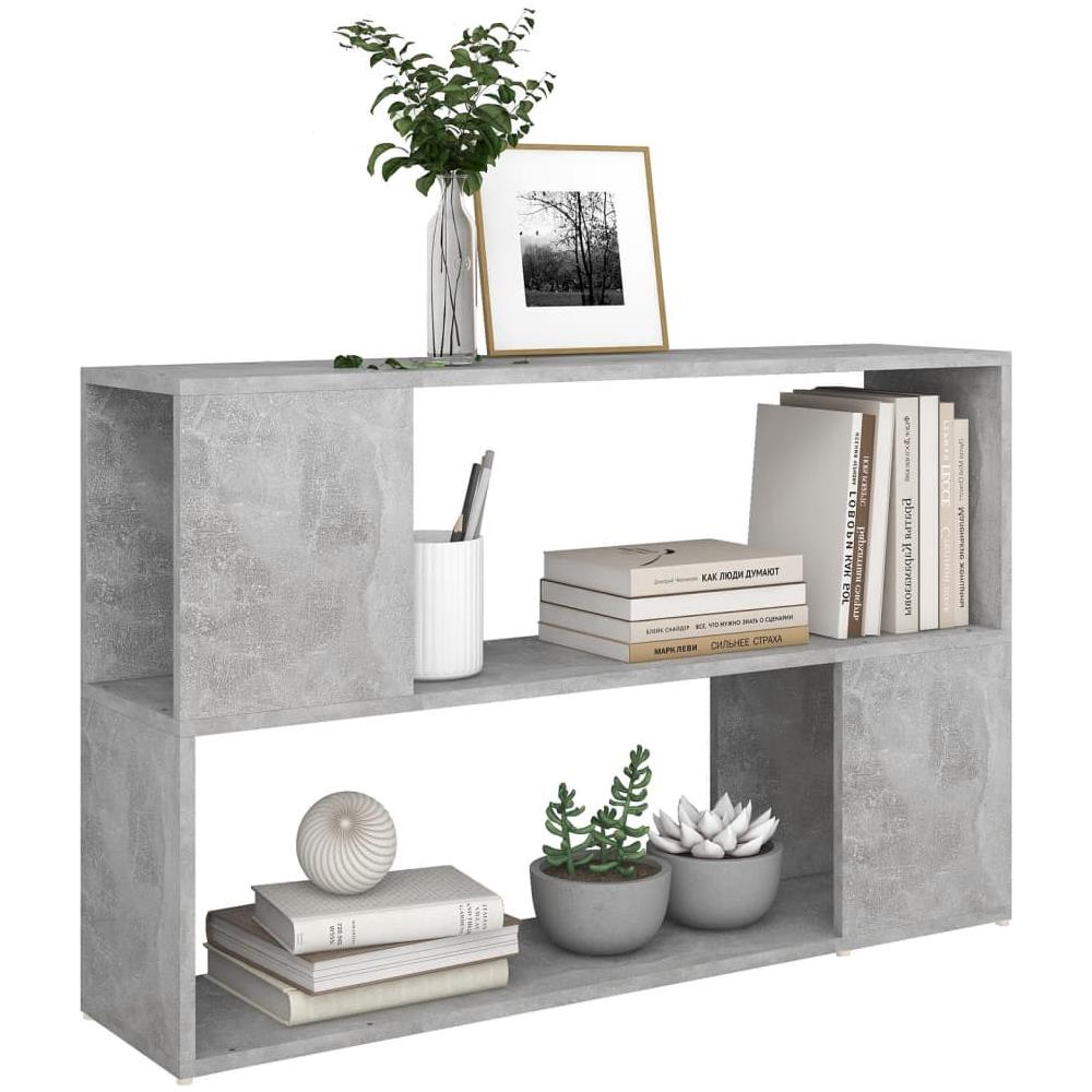 Libreria Grigio Cemento 100x24x63 cm in Truciolato - Foto 7