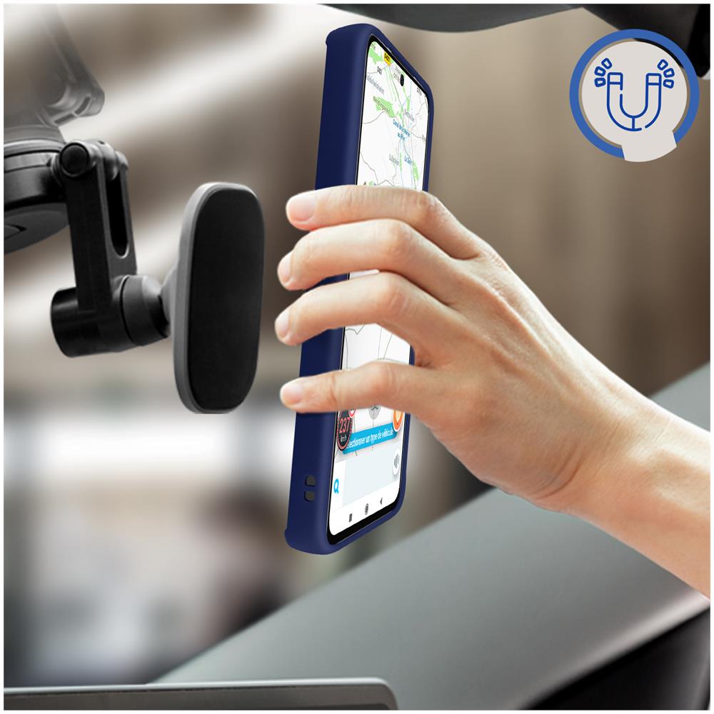 Cover Xiaomi Poco M4 Pro 4g Bimateria Anello Metallico Supporto Blu - Foto 2