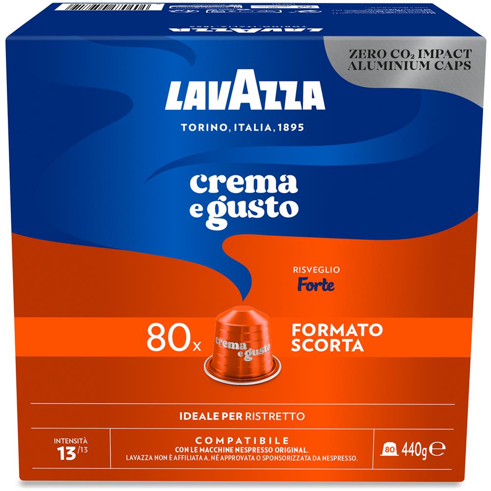 Capsule Compatibili Nespresso Crema e Gusto Forte, 80 Capsule - Foto 1