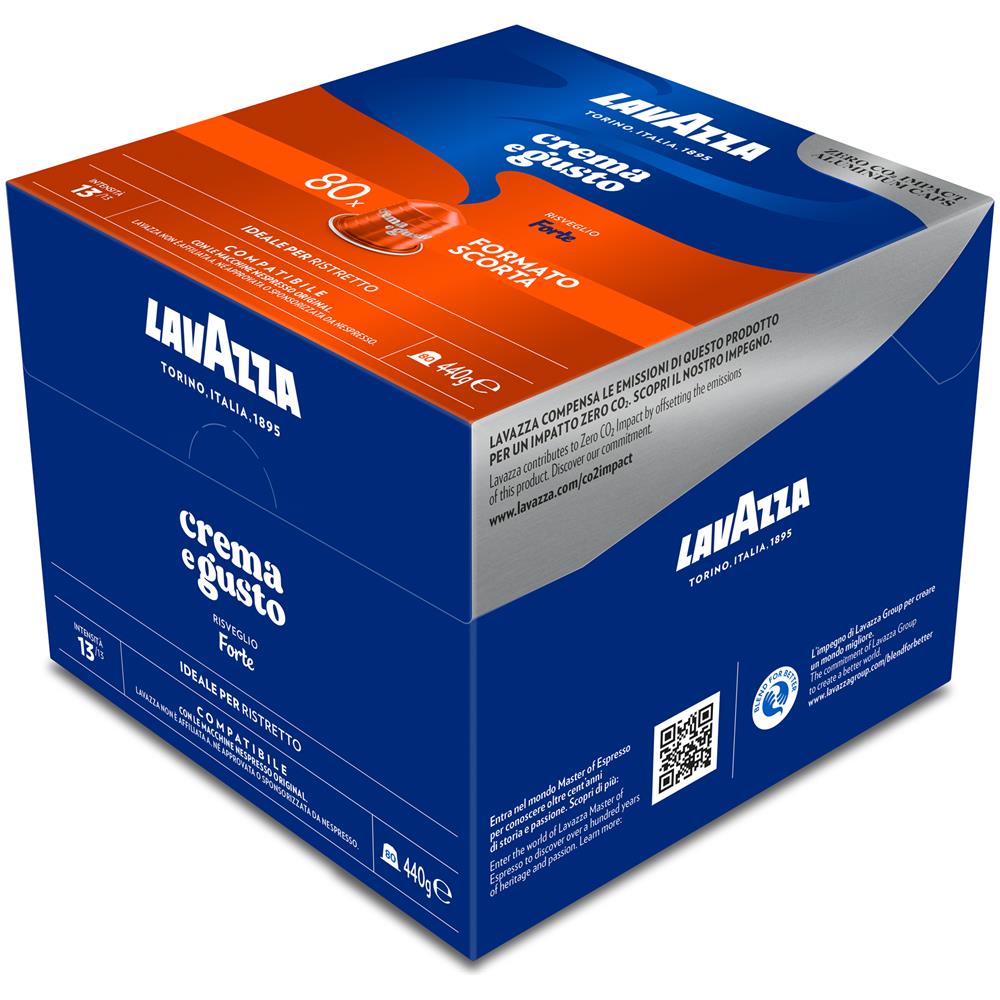 Capsule Compatibili Nespresso Crema e Gusto Forte, 80 Capsule - Foto 2