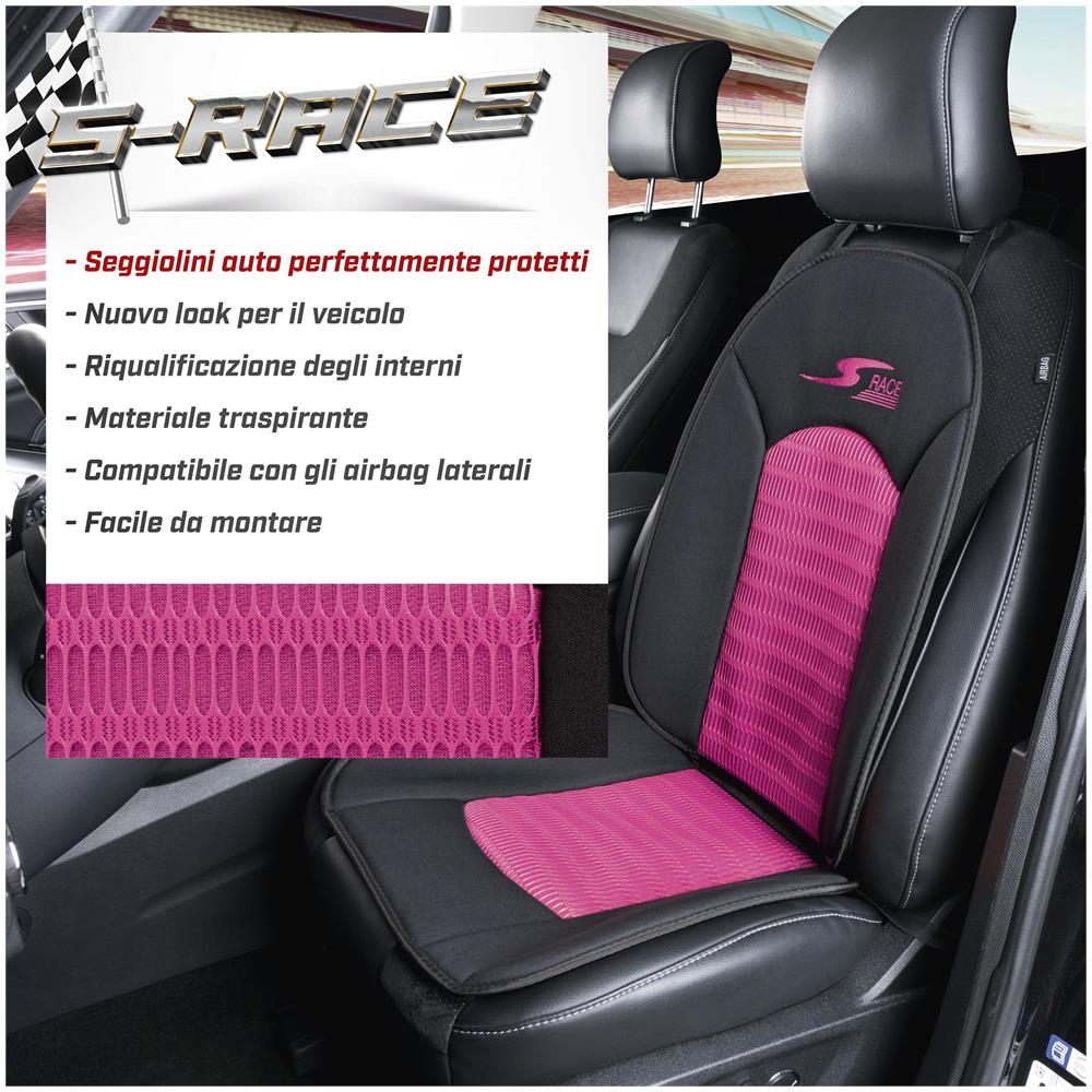 Coprisedili Auto S-race Rosa - Foto 2