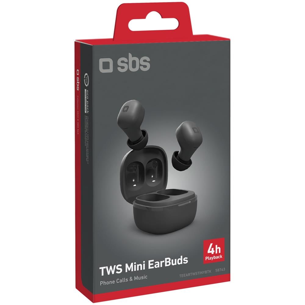 Auricolare Bluetooth Mini TWS 200 mAh Colore Nero - Foto 2