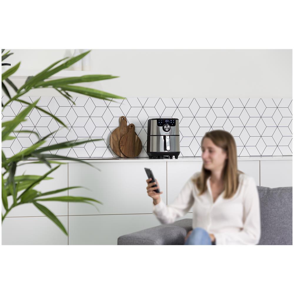 Friggitrice ad Aria Smart Aerofryer Capacità 4.5 Litri 1500 Watt Colore Argento - Foto 10
