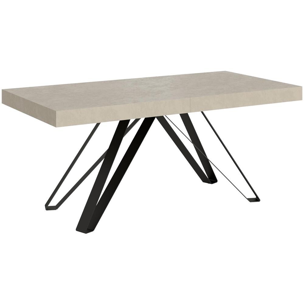 Tavolo allungabile 90x180/440 cm Terium cashmere gambe antracite - Foto 1