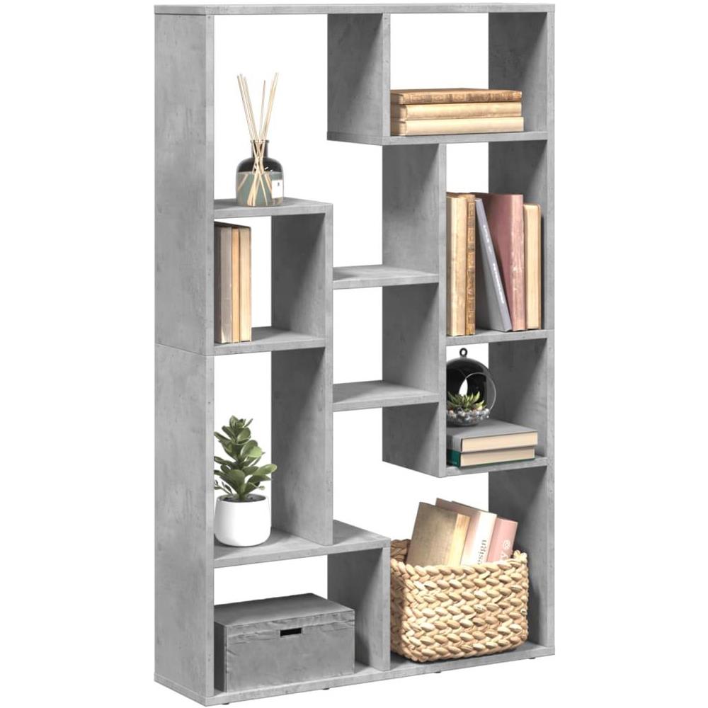 Libreria Grigio Cemento 72x20x120 cm in Truciolato - Foto 2
