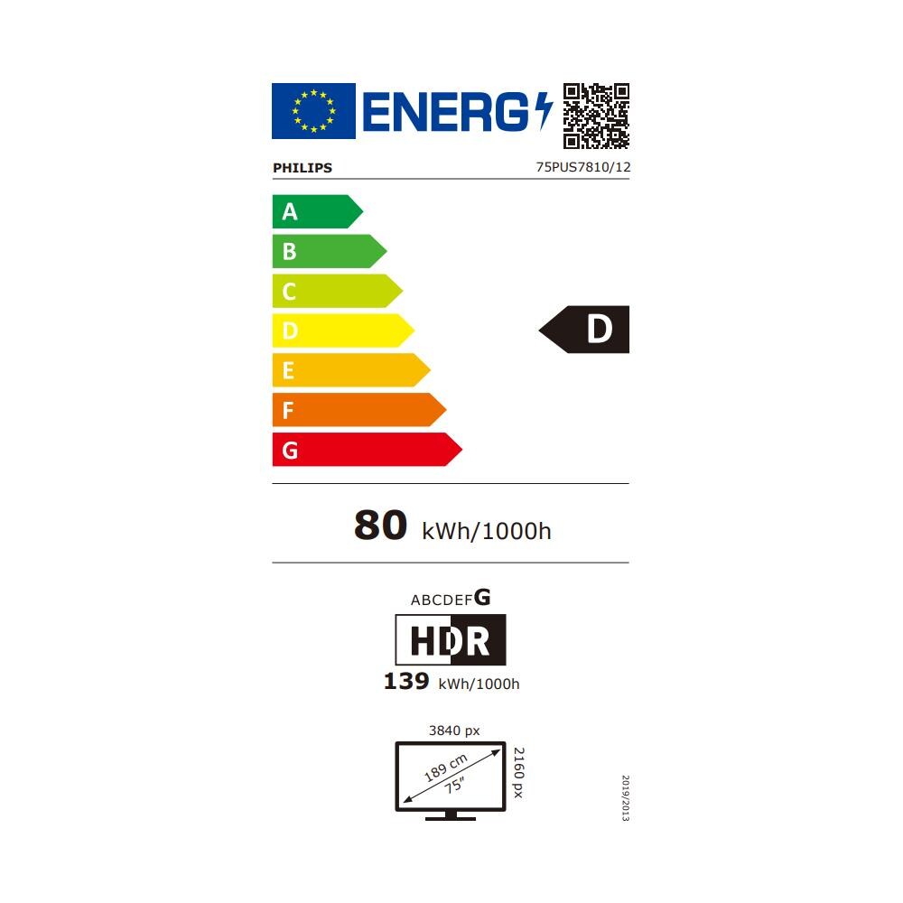 75PUS7810/12 TV 190,5 cm (75") 4K Ultra HD Smart TV Wi-Fi Nero - Foto 3