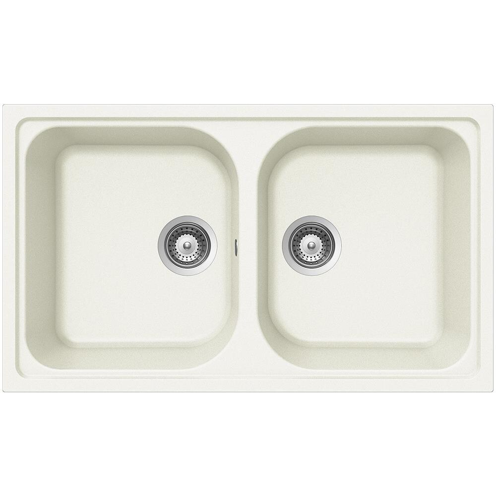 Lavello FOMN200A07 2 Vasche Dimensioni 86x50 cm colore Bianco Alpina serie Formhaus - Foto 2