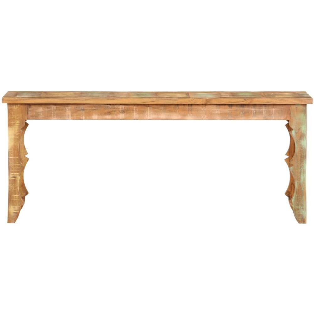 Panca 110x35x45 Cm In Legno Massello Di Recupero - Foto 2