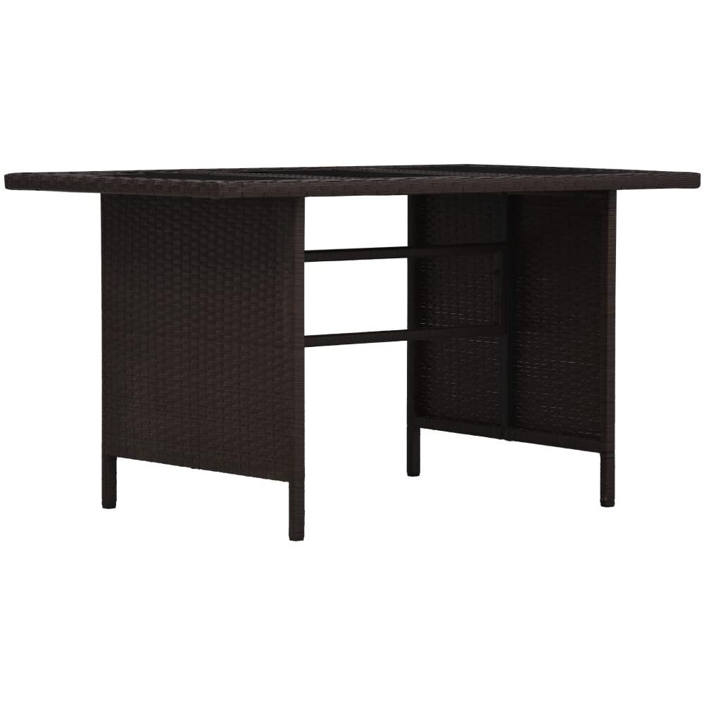 Set Divani Da Giardino 3 Pz Con Cuscini In Polyrattan Marrone - Foto 10