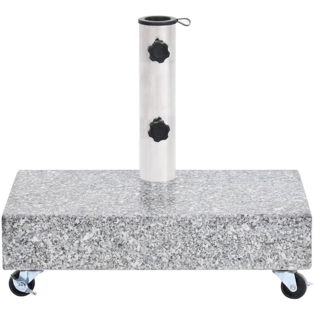 Base Per Ombrellone Grigio Chiaro 45x25x8,3 Cm In Granito - Foto 2