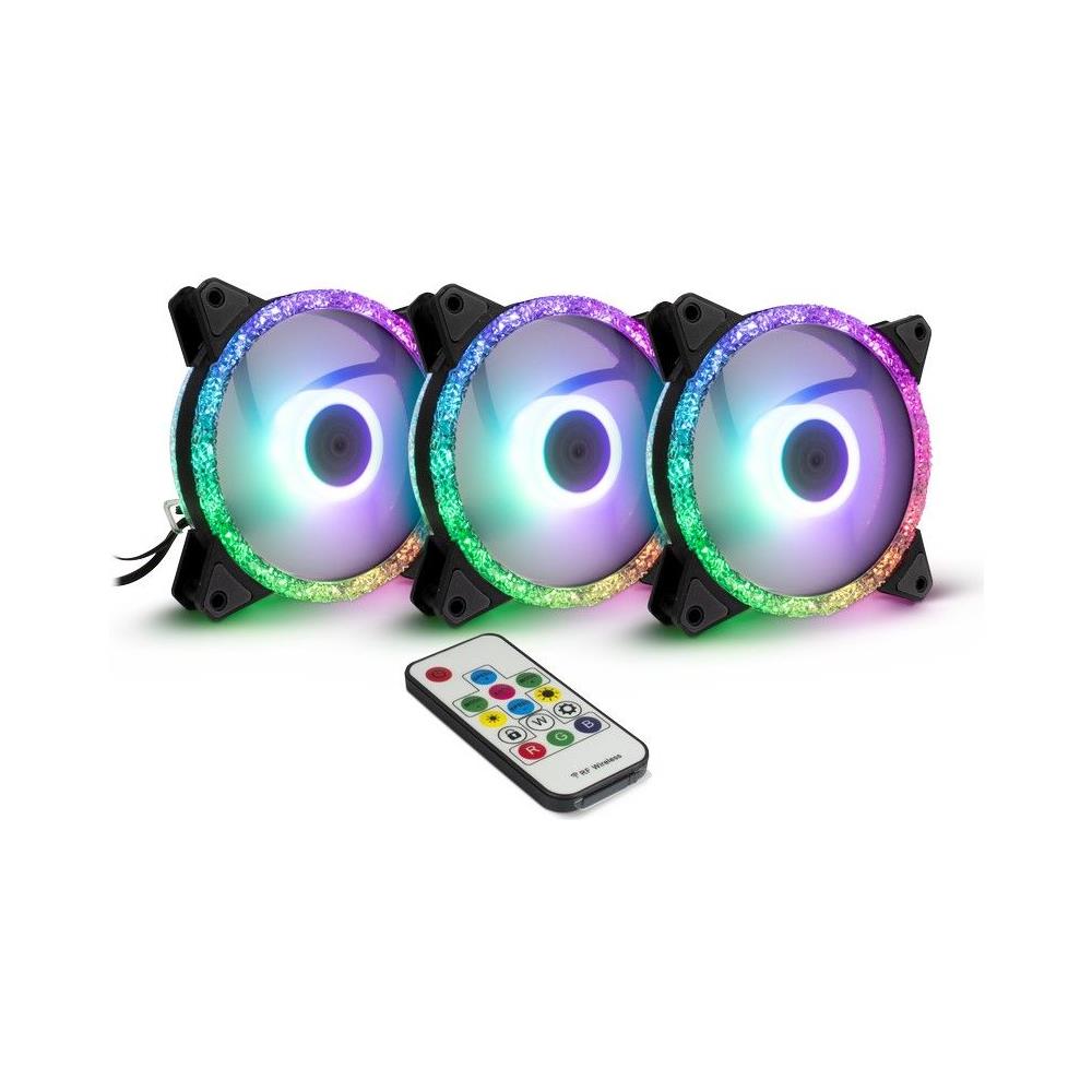 Argus Rs-07 Case Per Computer Ventilatore 12 Cm Nero, Bianco - Foto 1