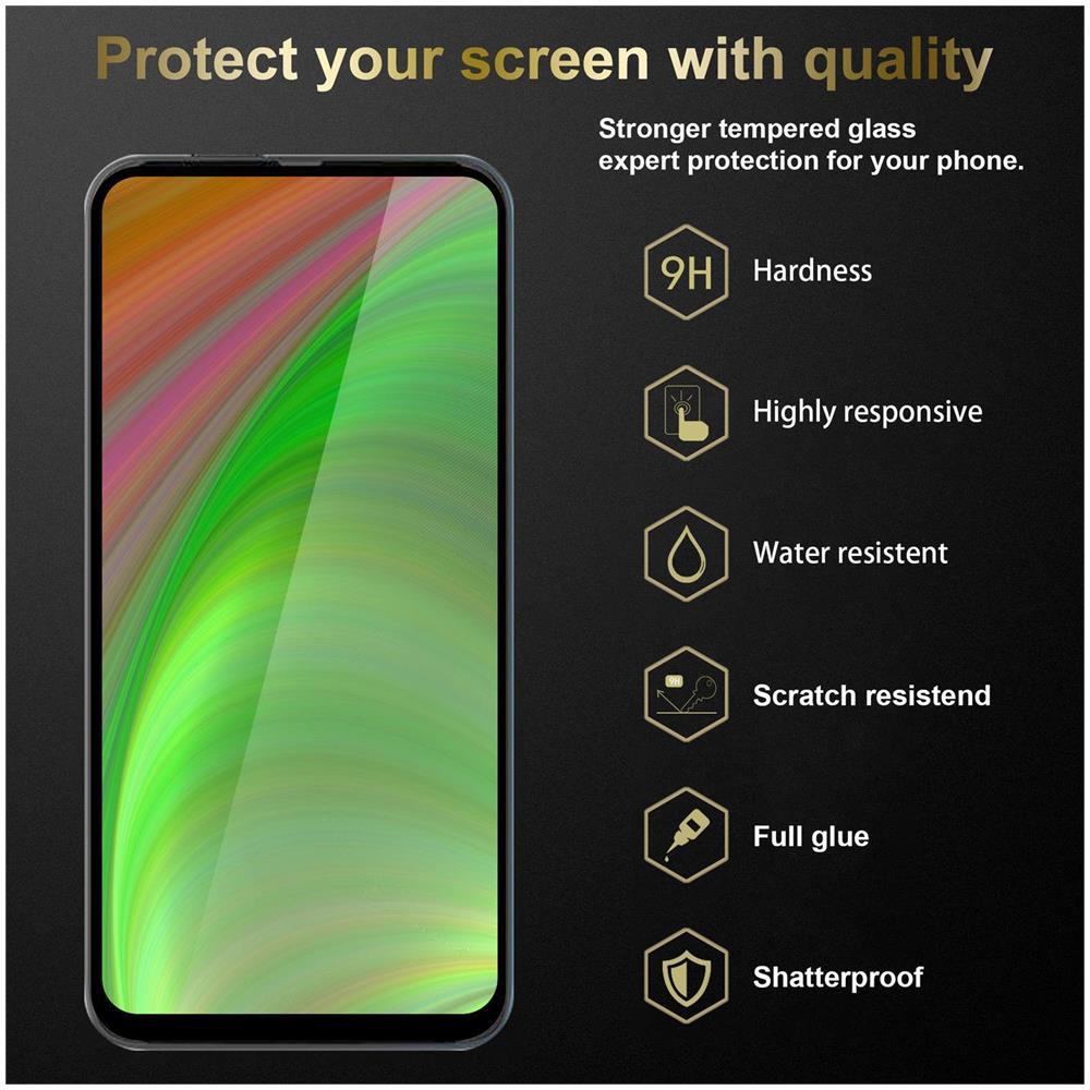3x Pellicola Armatura A Schermo Intero Compatibile Con Motorola One Fusion+ In Trasparente Con Nero - 3x Vetro Temperato (tempered) Di Protezione Del Display In Durezza 9h Con 3d Touch - Foto 2