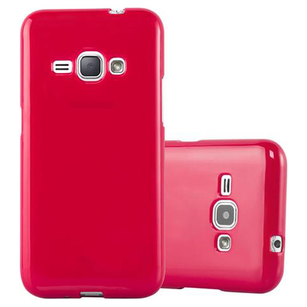 Custodia Compatibile Con Samsung Galaxy J1 2015 In Jelly Rosso - Coperchio Protettivo In Silicone Tpu Flessibile - Foto 1
