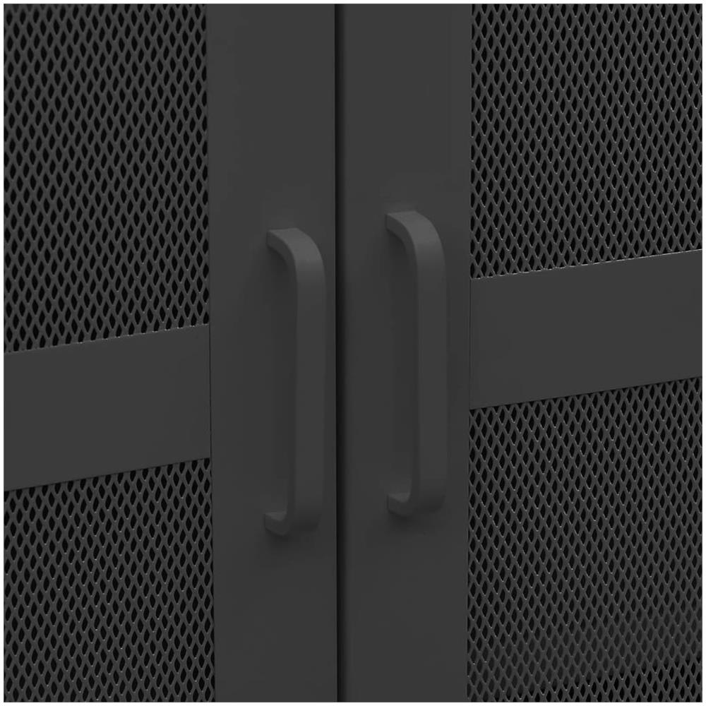 Armadio Classificatore Industriale Nero 70x40x115 cm in Metallo - Foto 2