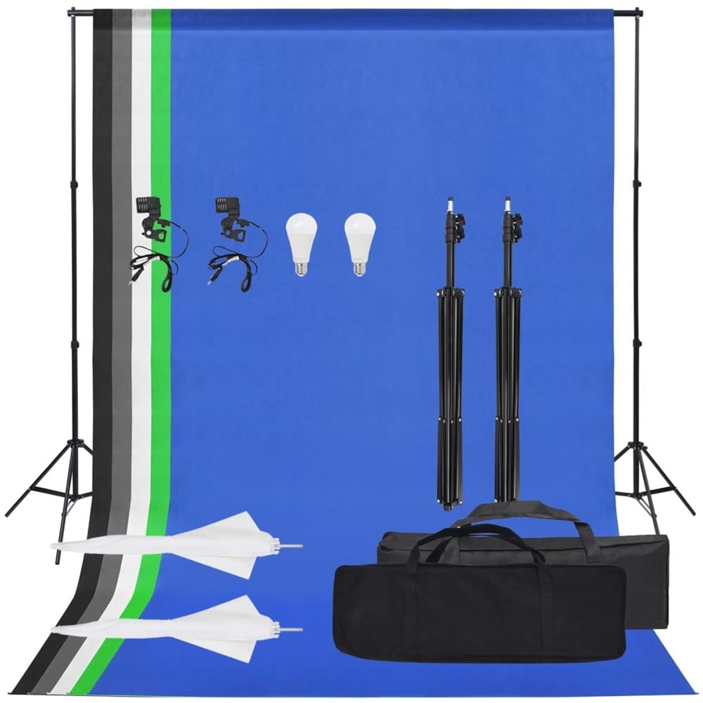 Kit Per Studio Fotografico Con Set Di Luci E Fondale - Foto 1