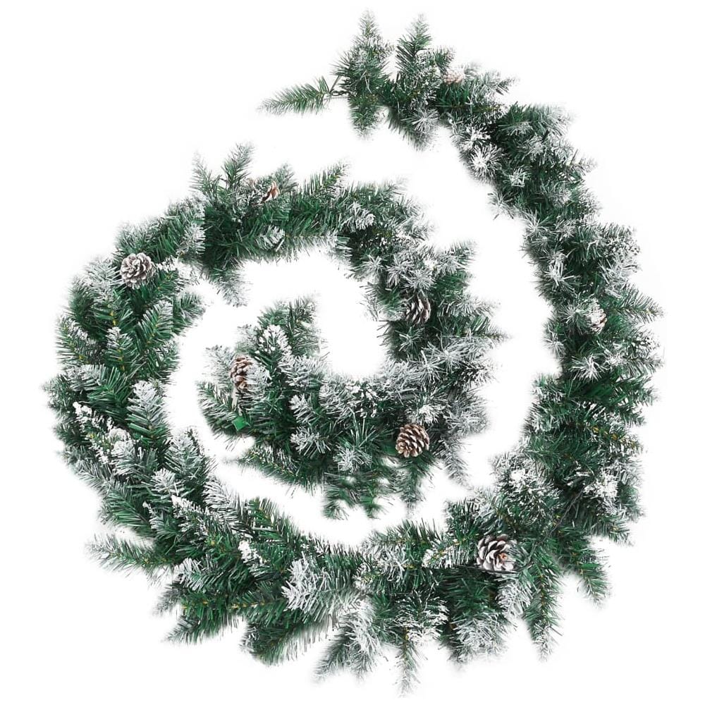 Ghirlanda Natalizia con Luci a LED 5,2 m in PVC Verde - Foto 2