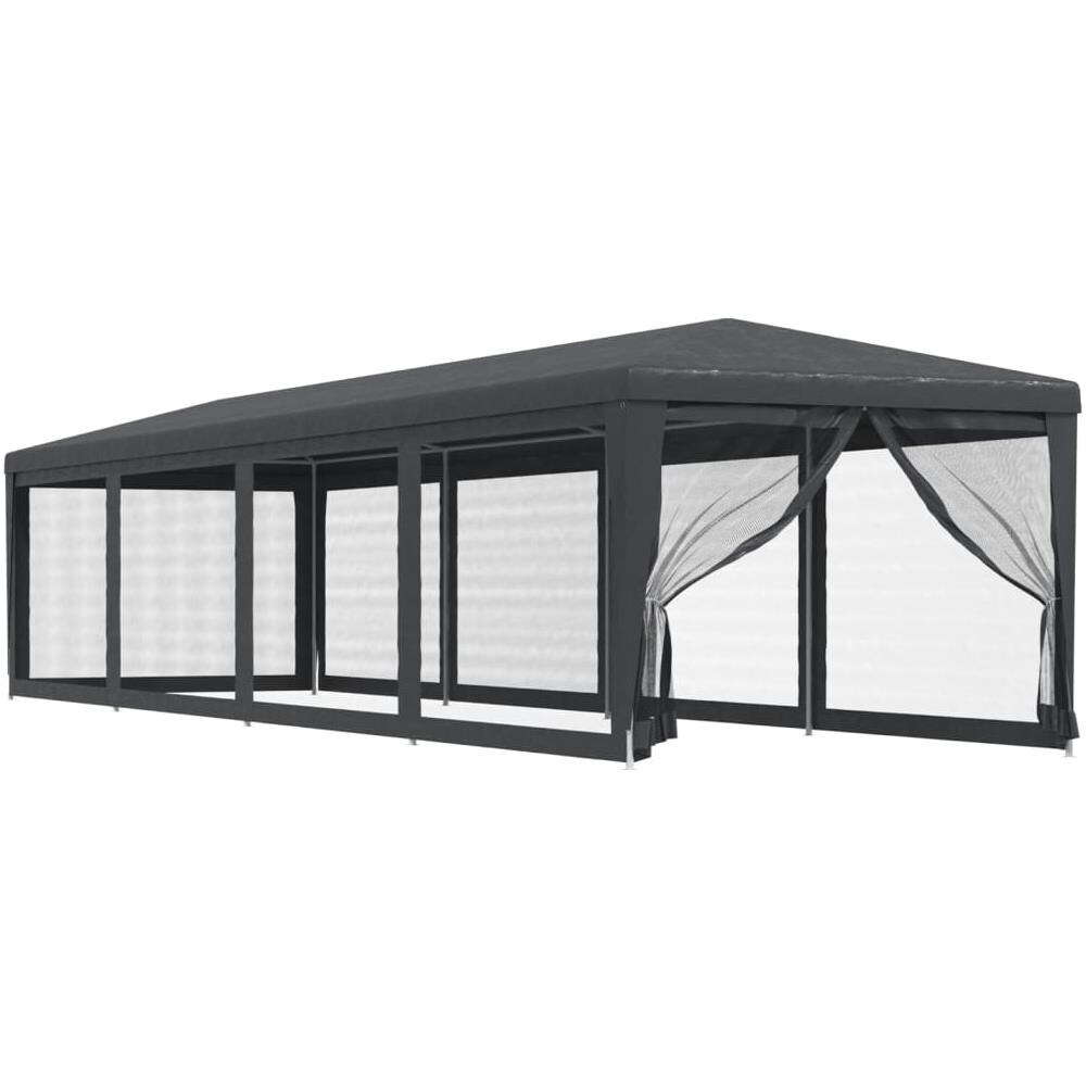 Tenda Per Feste 10 Pareti Laterali In Rete Antracite 3x12m Hdpe - Foto 2