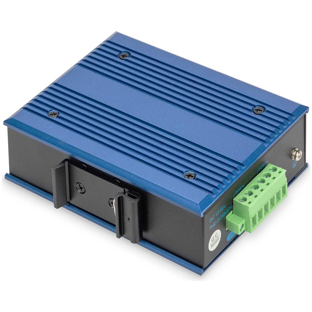 Switch PoE Gigabit Ethernet a 2 porte, industriale, non gestito, 1 collegamento SFP - Foto 2