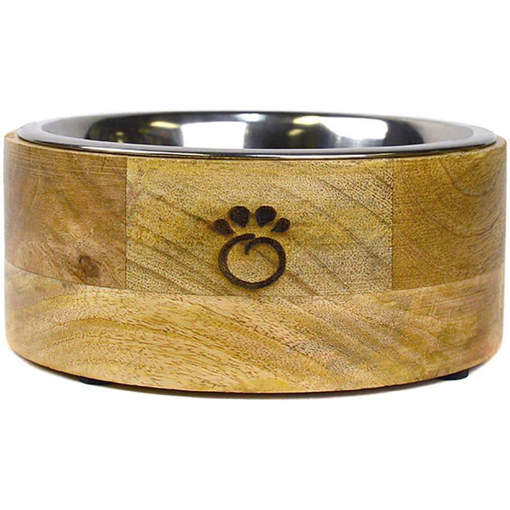 Ciotola Per Animali Domestici In Legno Di Mango - S - Foto 1