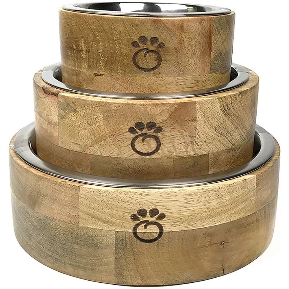 Ciotola Per Animali Domestici In Legno Di Mango - S - Foto 2