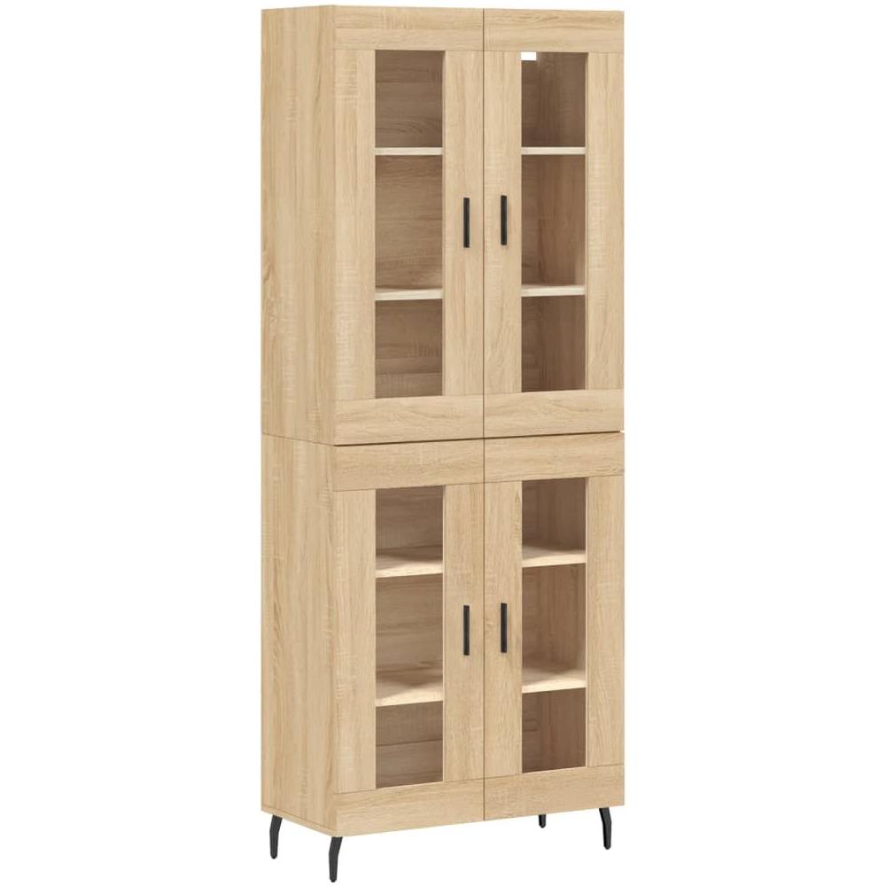 Credenza Rovere Sonoma 69,5x34x180 Cm In Legno Multistrato - Foto 2