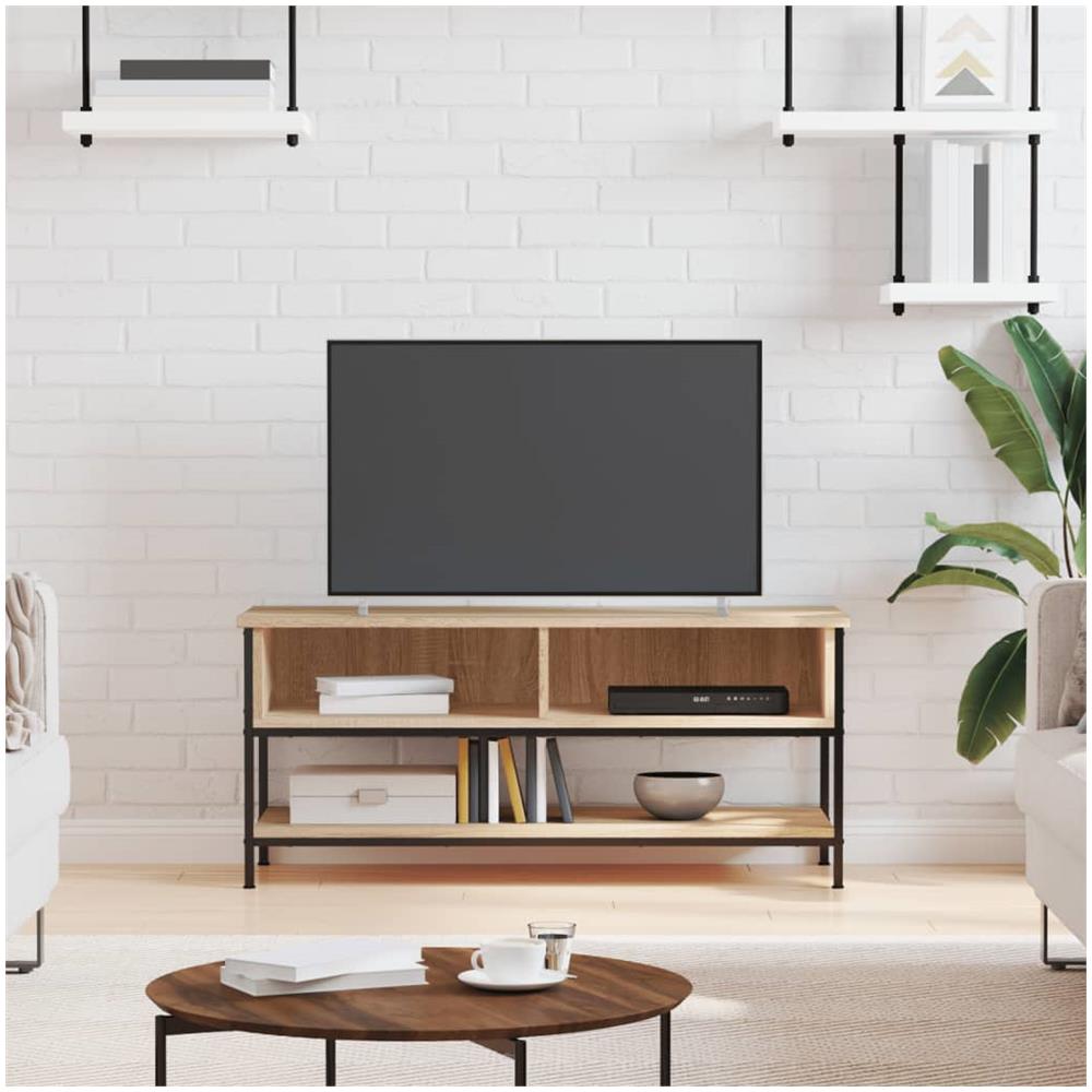 Mobile Porta Tv Rovere Sonoma 100x35x45 Cm In Legno Multistrato - Foto 1